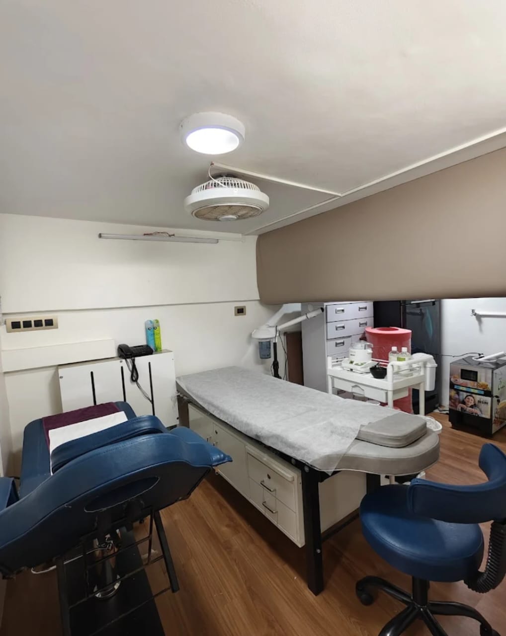 Spa and facial treatment room